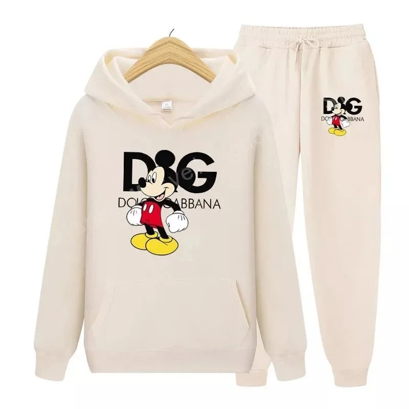 2024 Disney Mickey Cotton Luxury Designer Hoodie Sweatsuit Hoodie with Camouflage Military Edgy