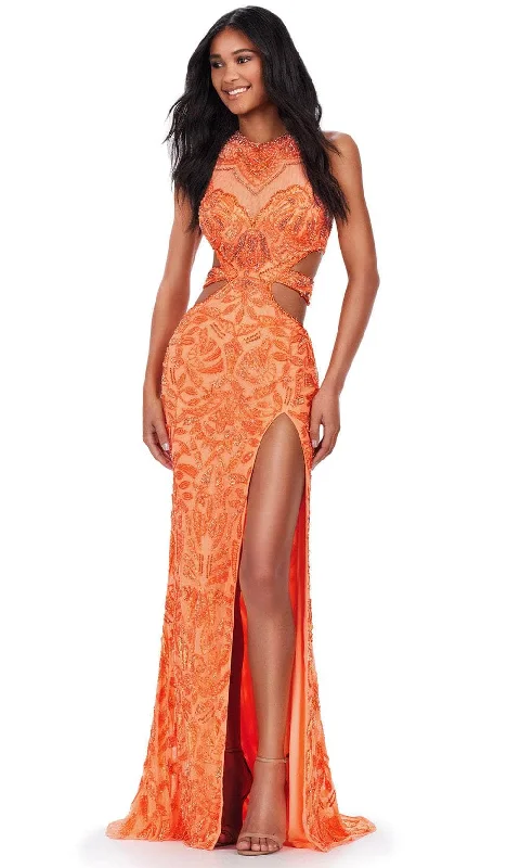 Ashley Lauren 11501 - Sleeveless Beaded Prom Dress Tunics Winter warm