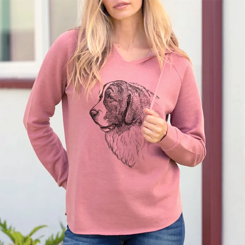 Bare Magnus the Pyrenean Mastiff - Cali Wave Hooded Sweatshirt Hoodie with Oversized Fit Loose Comfortable Bare Magnus the Pyrenean Mastiff - Cali Wave Hooded Sweatshirt Hoodie with Oversized Fit Loose Comfortable