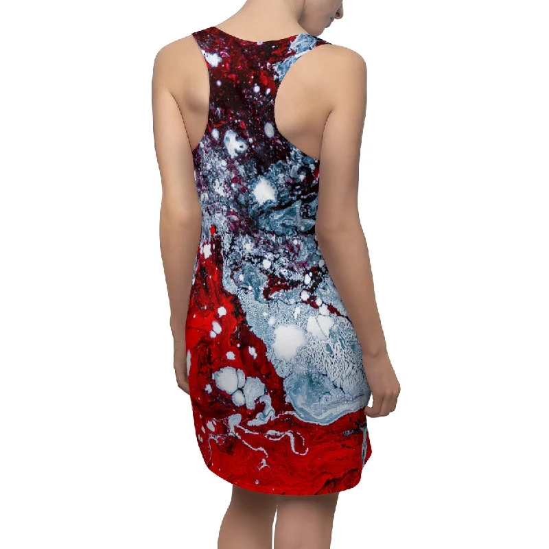 Women's Cut & Sew Racerback Dress Tunics Party sparkling