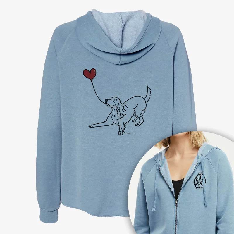 Irish Setter Heart String- Women's Cali Wave Zip-Up Sweatshirt Hoodie with Logo Branding Identity Irish Setter Heart String- Women's Cali Wave Zip-Up Sweatshirt Hoodie with Logo Branding Identity