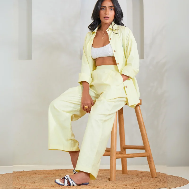 HempZero Limon Lounge Set with Pants Comfortable Fleece Pants