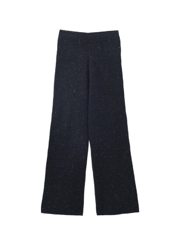 Straight Fit Pants_Outerspace Stylish Elastic Waist Pants