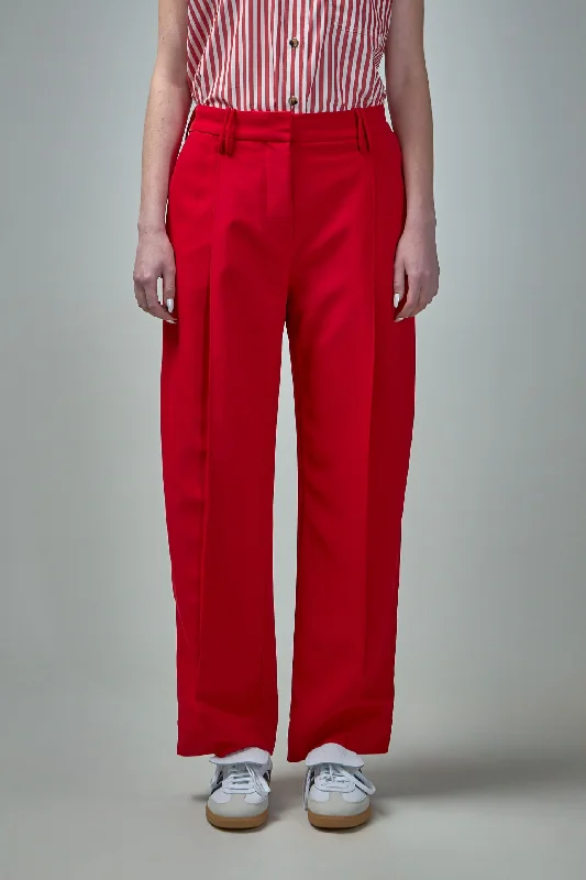 Light Twill Suiting Relaxed Pleated Pants Relaxed Casual Leggings