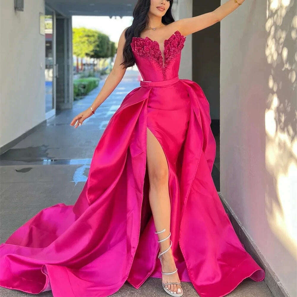 Luxury Beads Sequined Satin Prom Dresses Chic Sleeveless Pleat Side Slit Mermaid Gowns Fashion Sweep Train Evening Party Dresses Chiffon Maxi Beach Luxury Beads Sequined Satin Prom Dresses Chic Sleeveless Pleat Side Slit Mermaid Gowns Fashion Sweep Train Evening Party Dresses Chiffon Maxi Beach