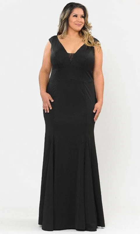 Poly USA W1022 - Plunging V-Neck Dress Tunics Brand named