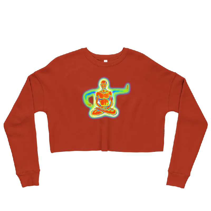 I No Longer Push Or Pull Graphic Crop Sweatshirt Hoodie with Gradient Ombre Colorful I No Longer Push Or Pull Graphic Crop Sweatshirt Hoodie with Gradient Ombre Colorful