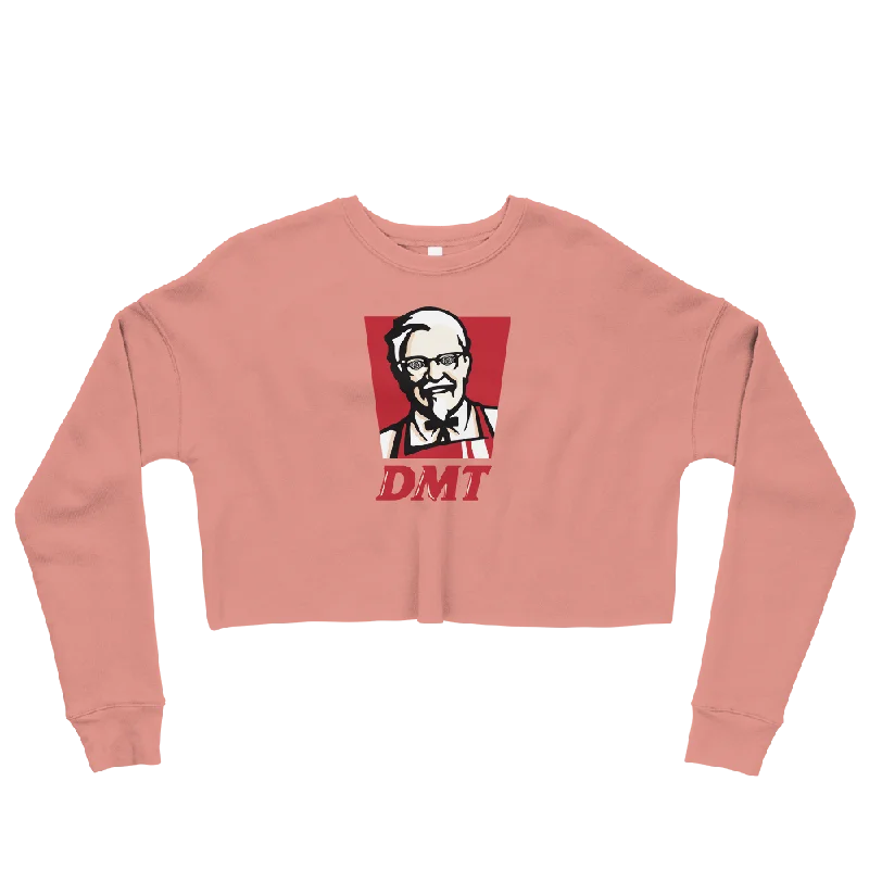 Col. Dimitri Graphic Crop Sweatshirt Hoodie with Puffed Sleeves Voluminous Trendy