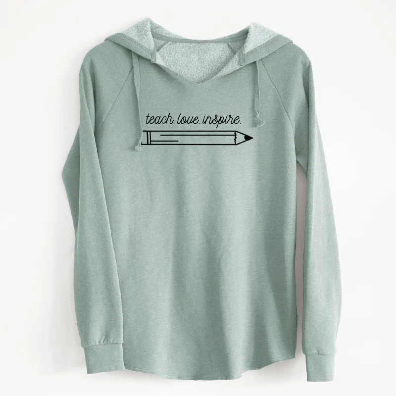 teach. love. inspire. - Cali Wave Hooded Sweatshirt Hoodie Sweatshirt Pullover