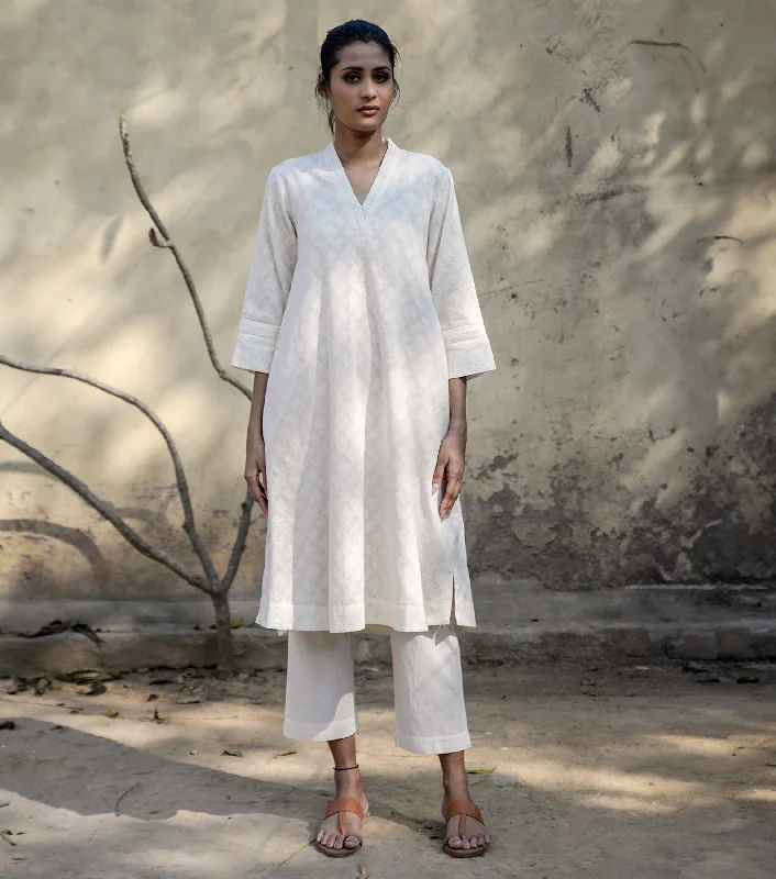 Straight cotton kurta with pants Modern Bootcut Pants