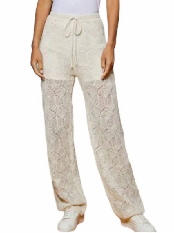 Hallie Pants In Cloud Chic Wool Trousers