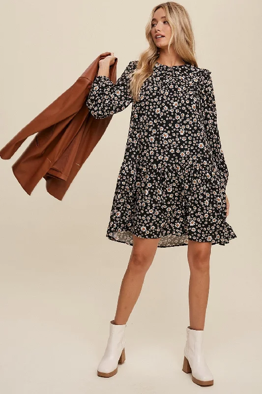 Chasing Daisies Dress || Black or Emerald Tunics Essential wardrobe