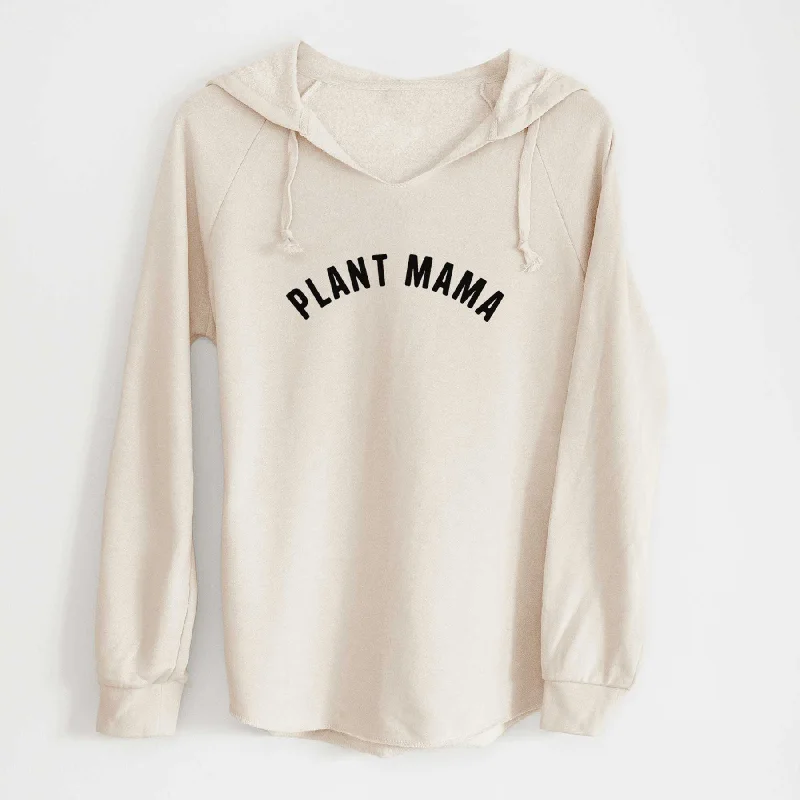 Plant Mama - Articulate Collection - Cali Wave Hooded Sweatshirt Hoodie with Back Slit Movement Comfort Plant Mama - Articulate Collection - Cali Wave Hooded Sweatshirt Hoodie with Back Slit Movement Comfort