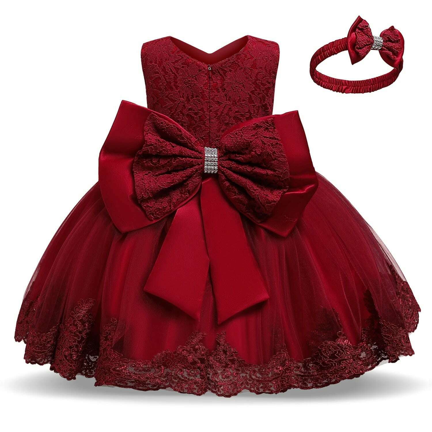 Girls Formal Wedding Party Dress for 1-5Y Infant Birthday Christening Lace Elegant Gown Christams Flower Dresses for Baby Girl Tunics Chic elegant Girls Formal Wedding Party Dress for 1-5Y Infant Birthday Christening Lace Elegant Gown Christams Flower Dresses for Baby Girl Tunics Chic elegant
