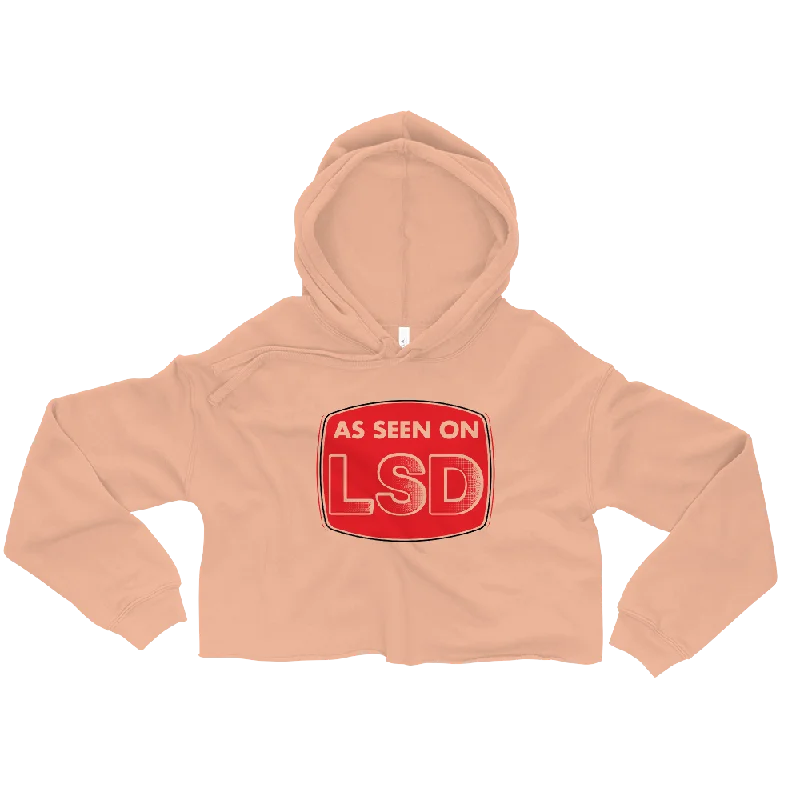 As Seen On Graphic Crop Hoodie Hoodie with Magnetic Closure Innovative Modern