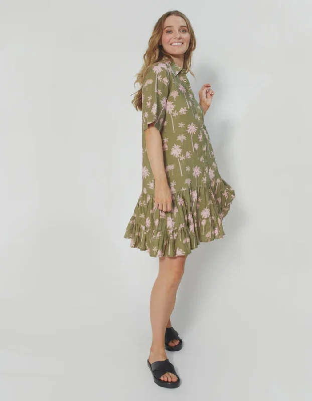 Bonnie Dress olive oasis Tunics Sophisticated sleek