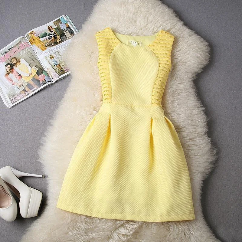 Yellow women dress