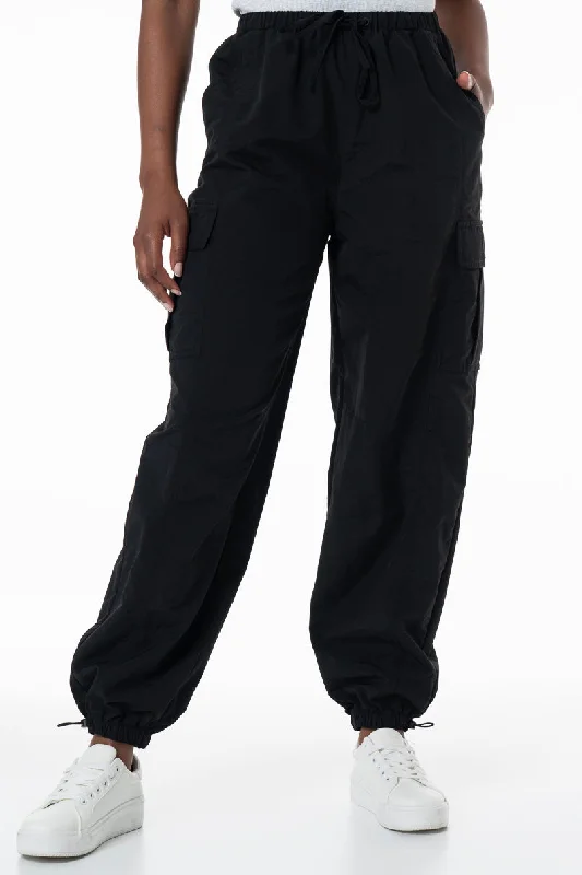 Cargo Pants _ 154769 _ Black Comfortable Denim Leggings