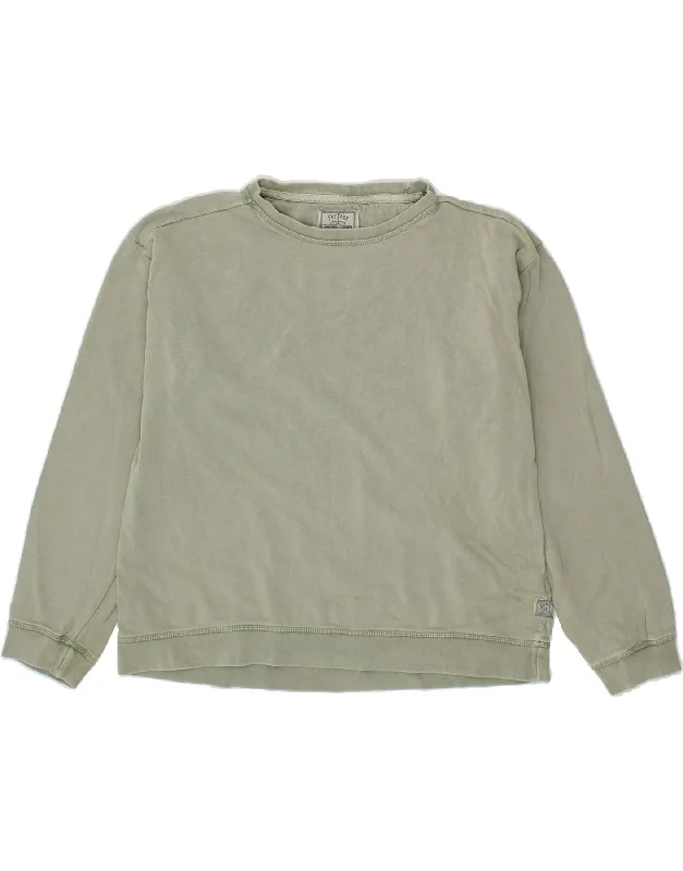 FAT FACE Womens Oversized Sweatshirt Jumper UK 10 Small Green Cotton Hoodie with Hem Elastic Stretchable Comfortable FAT FACE Womens Oversized Sweatshirt Jumper UK 10 Small Green Cotton Hoodie with Hem Elastic Stretchable Comfortable