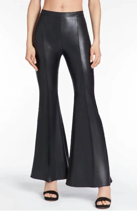 Hughes Pants In Black Trendy Printed Leggings