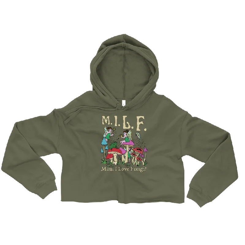 M.I.L.F Graphic Crop Hoodie Hoodie Crop Top Short Trendy