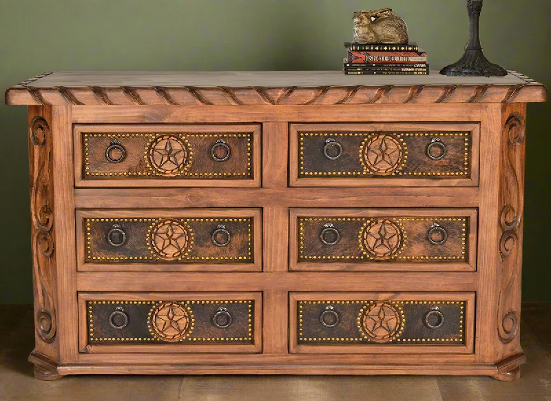 Lonestar Cowhide Dresser empire Waist empire