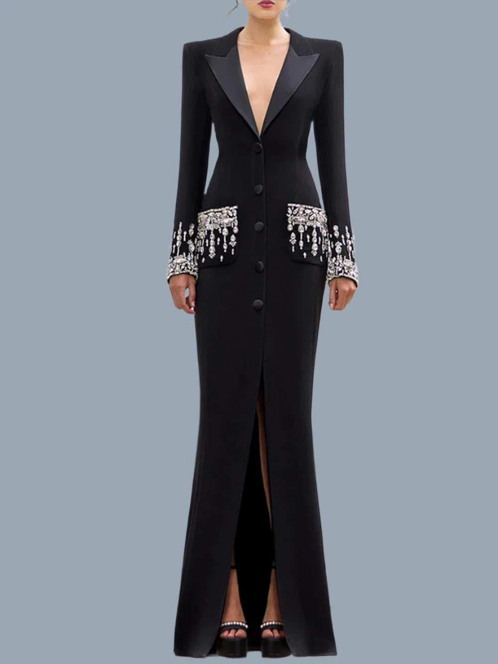 Modphy Elegant Black V-Neck Long Sleeve Diamond Beads Saudi Prom Gown Floor Length Formal Evening Party Dresses For Women 2024 Tunics Summer linen Modphy Elegant Black V-Neck Long Sleeve Diamond Beads Saudi Prom Gown Floor Length Formal Evening Party Dresses For Women 2024 Tunics Summer linen