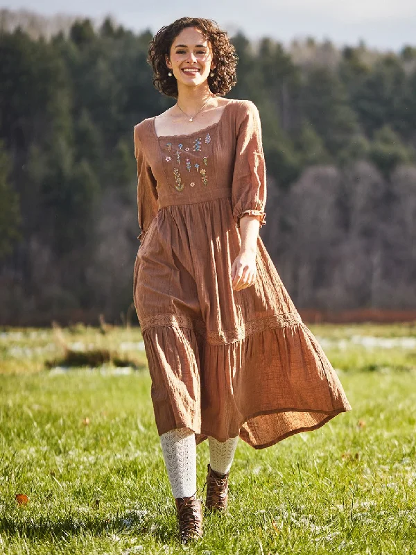 Botanist Dress in Ginger Root- L only Turtleneck Warm Winter