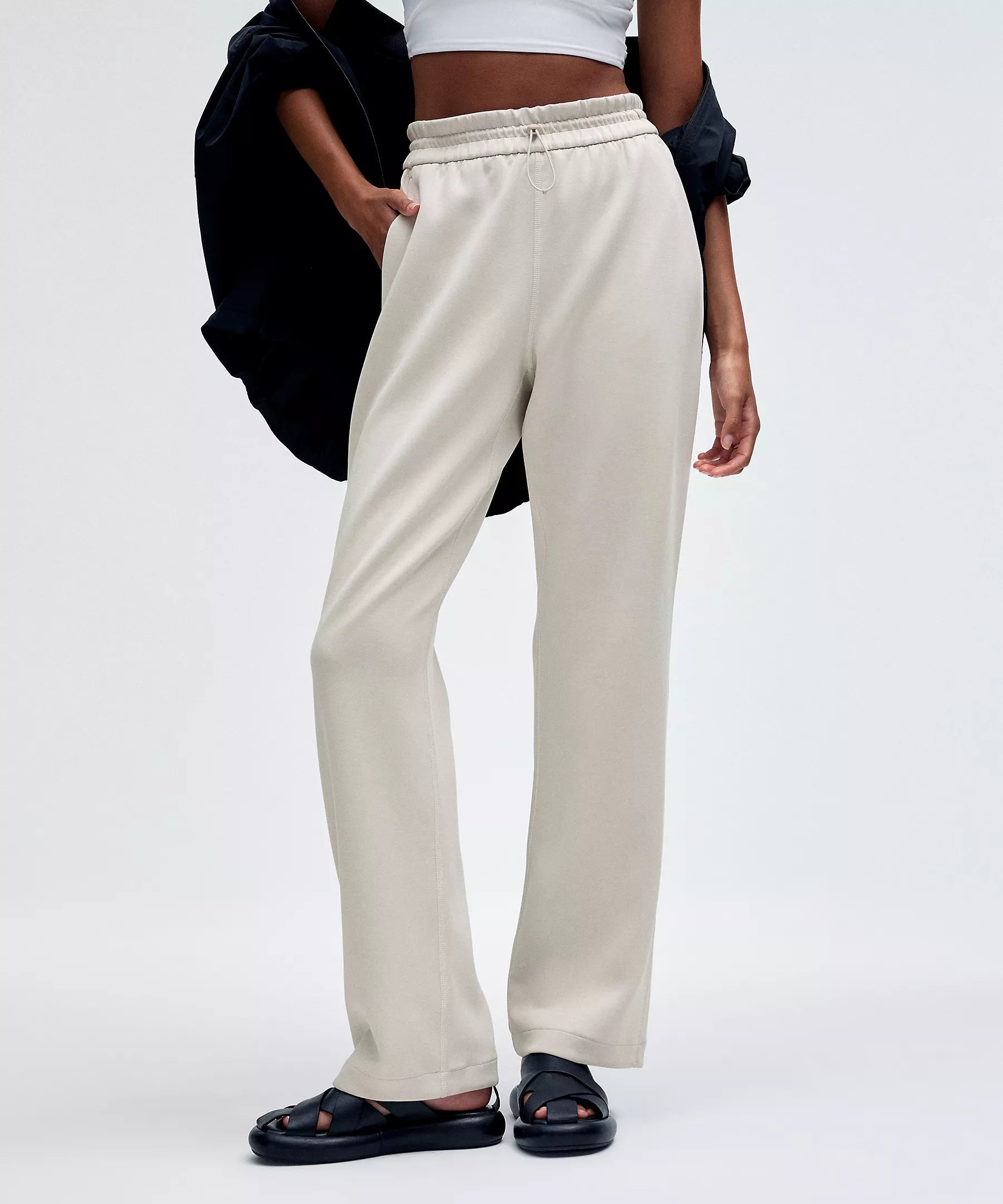 Lululemon Softstreme High Rise Pant Regular Sleek Black Pants