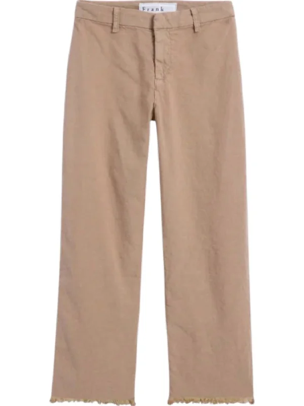 Women's Kinsale Performance Pants In Tiramisu Relaxed Linen Pants