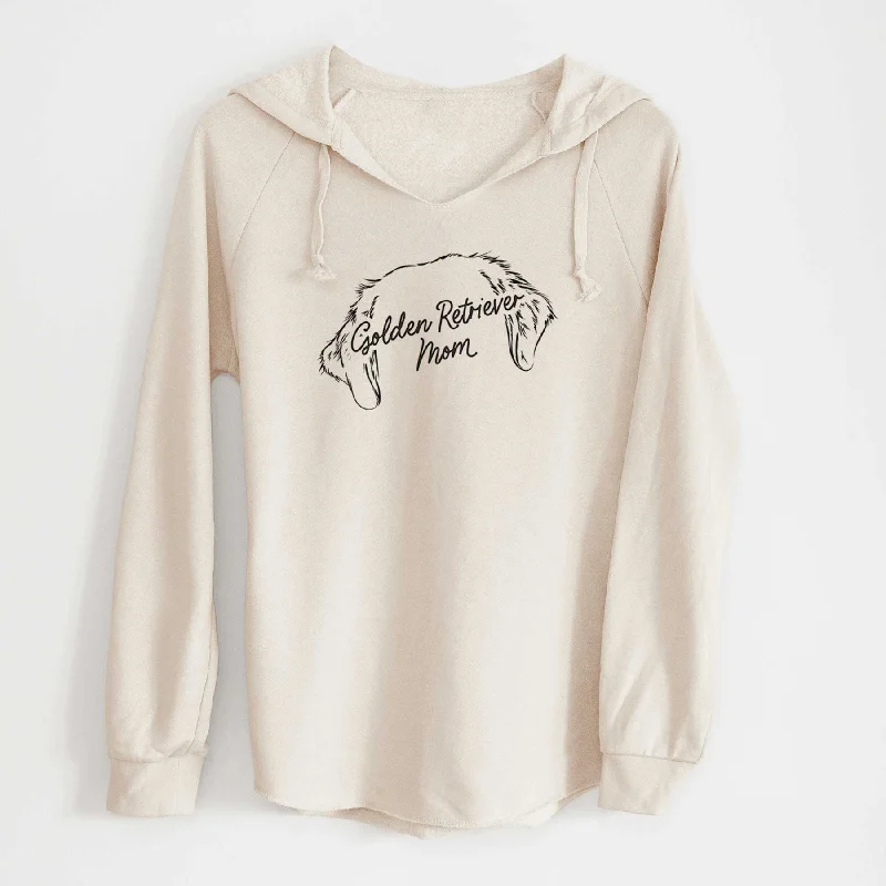 Golden Retriever Mom - Cali Wave Hooded Sweatshirt Hoodie with Belted Waist Structured Tailored