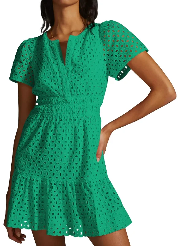 PRETTYGARDEN Womens 2024 Summer Short Dress V Neck Short Sleeve A Line Hollow Out Lace Ruffle Cute Casual Beach Party Dresses (Green,Small) Tunics Evening elegant PRETTYGARDEN Womens 2024 Summer Short Dress V Neck Short Sleeve A Line Hollow Out Lace Ruffle Cute Casual Beach Party Dresses (Green,Small) Tunics Evening elegant