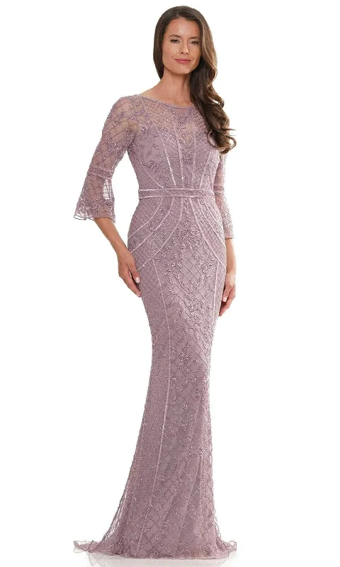Marsoni by Colors MV1263 - Bell Sleeve Ornate Evening Dress Tunics Designer luxury