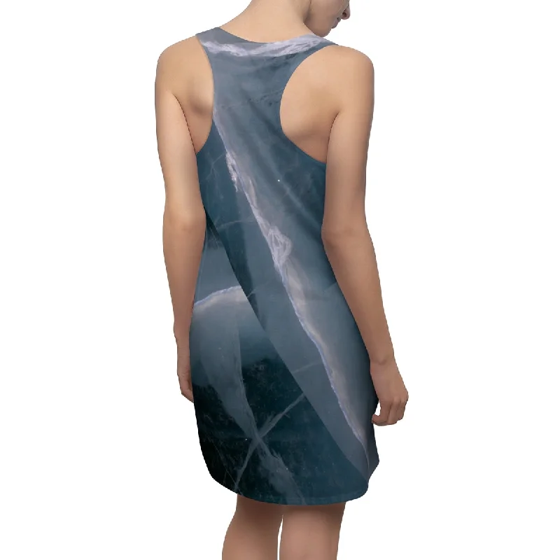 Women's Cut & Sew Racerback Dress Tunics Prom sequined