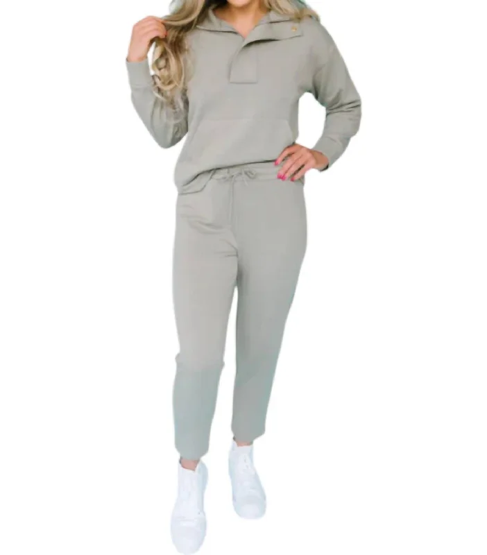 Carson Jogger Pants In Olive Formal Stretch Pants
