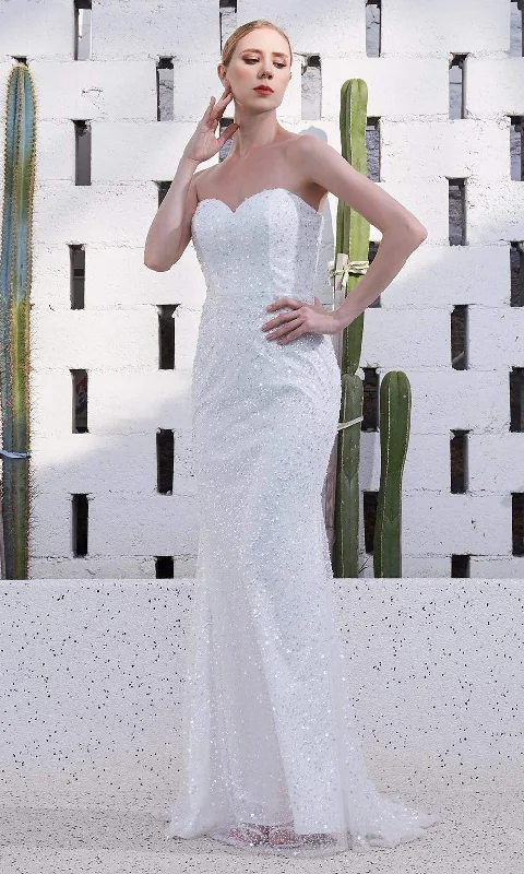 J'Adore Dresses JM106 - Strapless Beaded Gown Tunics Trendy modern