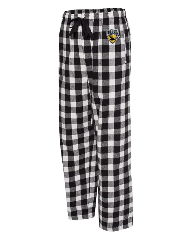 Unisex Flannel Pants With Pockets Chic Slim Fit Pants