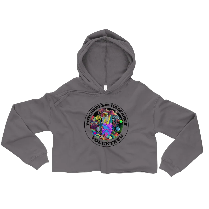 Research Volunteer Graphic Crop Hoodie Graphic Hoodie Design Print