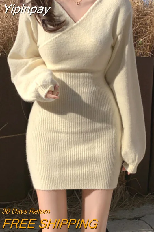 Yipinpay De Mujer Sexy V Neck Black Wrap Hip Off The Shoulder Sweater Dress Mini Wild Casual Grey Women Knit Dress Bodycon 2023 Mesh Sweater Canvas Denim Yipinpay De Mujer Sexy V Neck Black Wrap Hip Off The Shoulder Sweater Dress Mini Wild Casual Grey Women Knit Dress Bodycon 2023 Mesh Sweater Canvas Denim