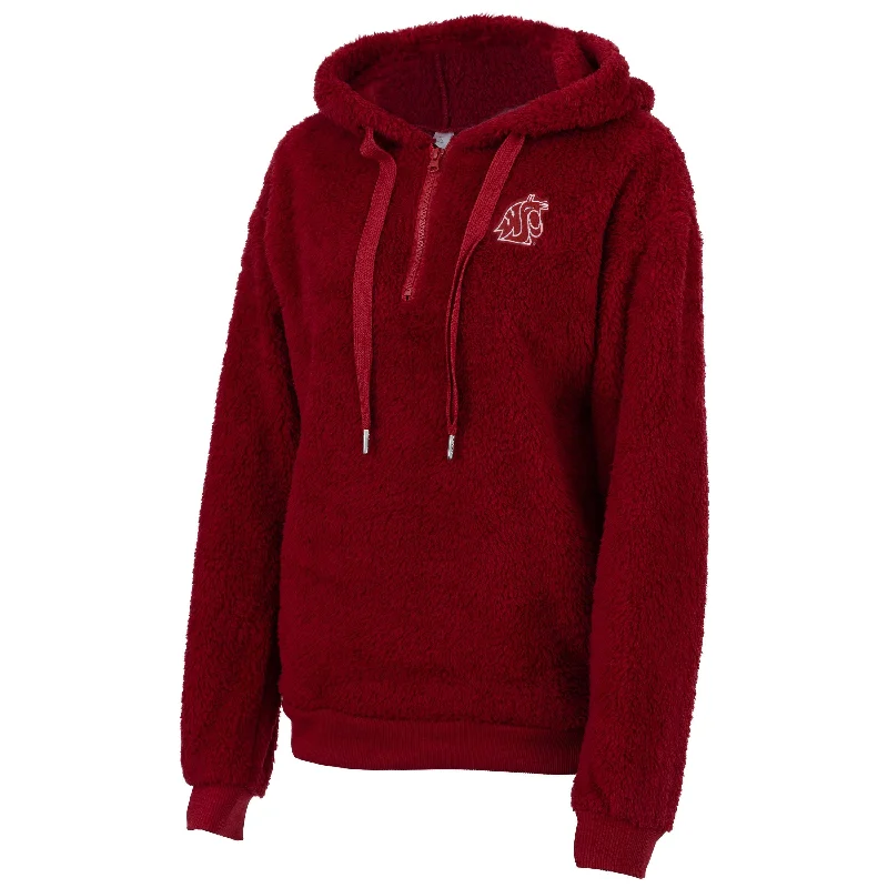 ZooZatz Women's 1/4 zip Crimson Sherpa Jacket One-Shoulder Jacket Off-the-Shoulder Jacket Asymmetrical Jacket ZooZatz Women's 1/4 zip Crimson Sherpa Jacket One-Shoulder Jacket Off-the-Shoulder Jacket Asymmetrical Jacket