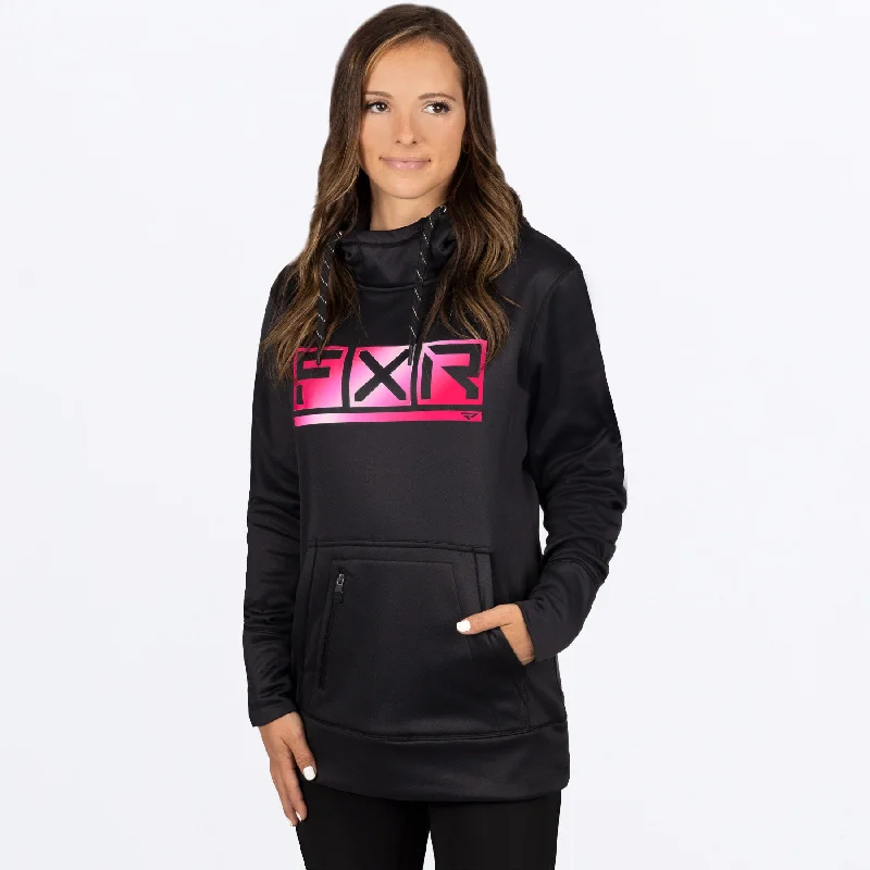 Women's Podium Tech Pullover Hoodie Zipper Front Cardigan