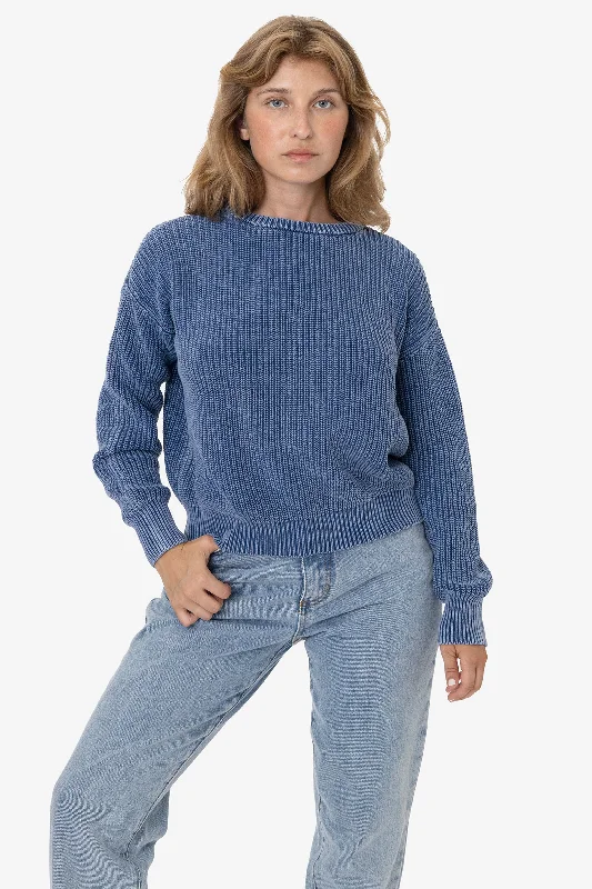 FMP01 - Unisex Fisherman Pullover (Mineral Wash) Peter Pan Collar