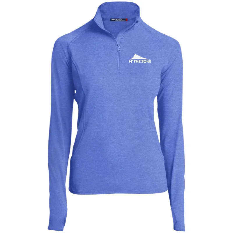Women's NTZ 1/2 Zip Pullover w/Thumbholes High Neck Pullover