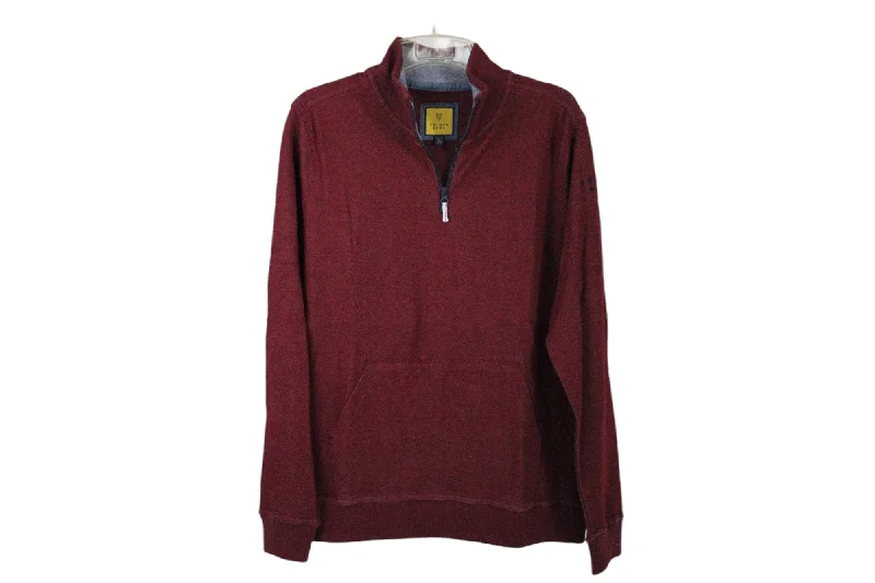 Prince & Fox Maroon Pullover Sweatshirt | XL One Shoulder Top
