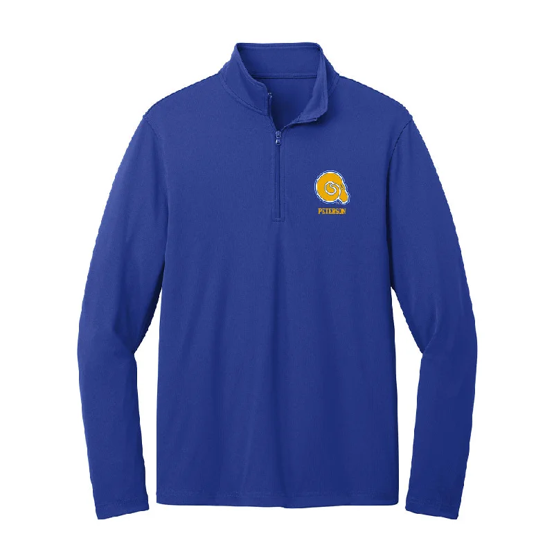 Albany State - NCAA Women's Basketball : Keyra Peterson - Lightweight Quarter Zip Jacket Faux Fur Fabric Real Fur Fabric Shearling Fabric Albany State - NCAA Women's Basketball : Keyra Peterson - Lightweight Quarter Zip Jacket Faux Fur Fabric Real Fur Fabric Shearling Fabric