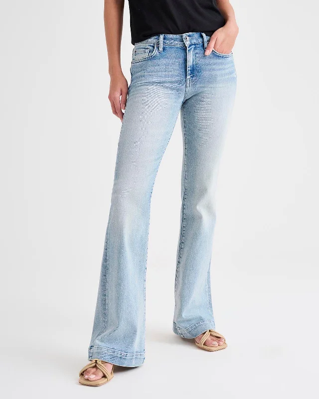 Bootcut Denim Trouser Trousers Yoga Stretchy