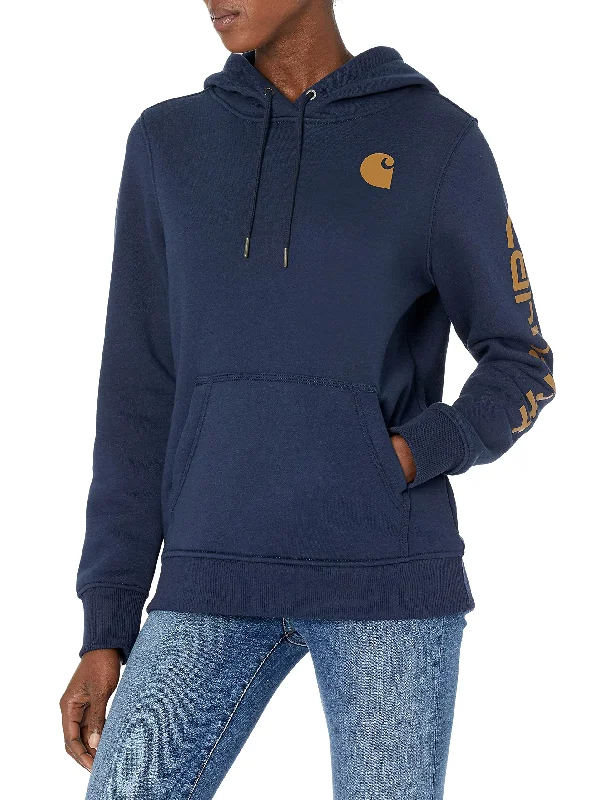 Carhartt Women's Clarksburg Graphic Sleeve Pullover Sweatshirt Spaghetti Sleeve Top