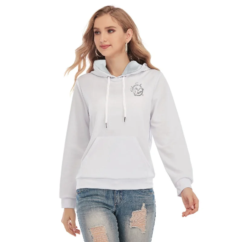 All-Over Print Women's Slim Pullover Hoodie Long Sleeve Pullover