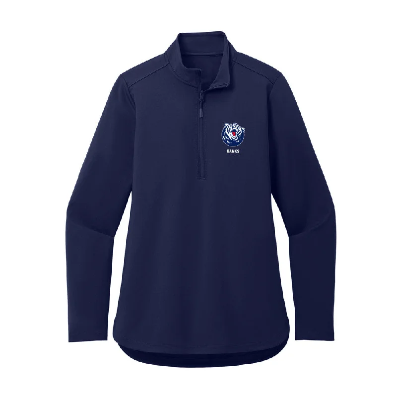 Belmont - NCAA Women's Basketball : Jailyn Banks - Women's Premium Quarter Zip Jacket Fleece Fabric Down Fabric Feather Fabric Belmont - NCAA Women's Basketball : Jailyn Banks - Women's Premium Quarter Zip Jacket Fleece Fabric Down Fabric Feather Fabric