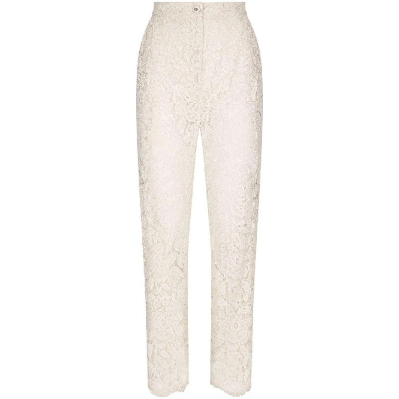 Dolce & Gabbana Trousers White Trousers Wedding White